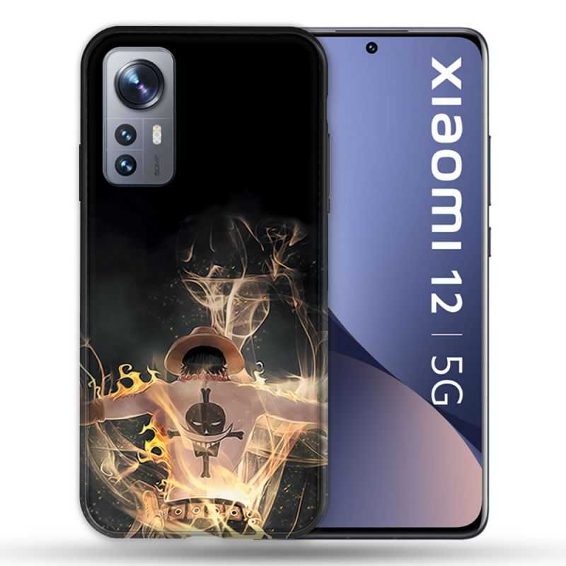 Coque Pour Xiaomi 12 Manga One Piece Ace Noir
