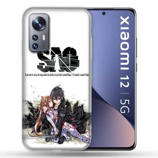 Coque Pour Xiaomi 12 Manga SAO sword Art Online Blanc