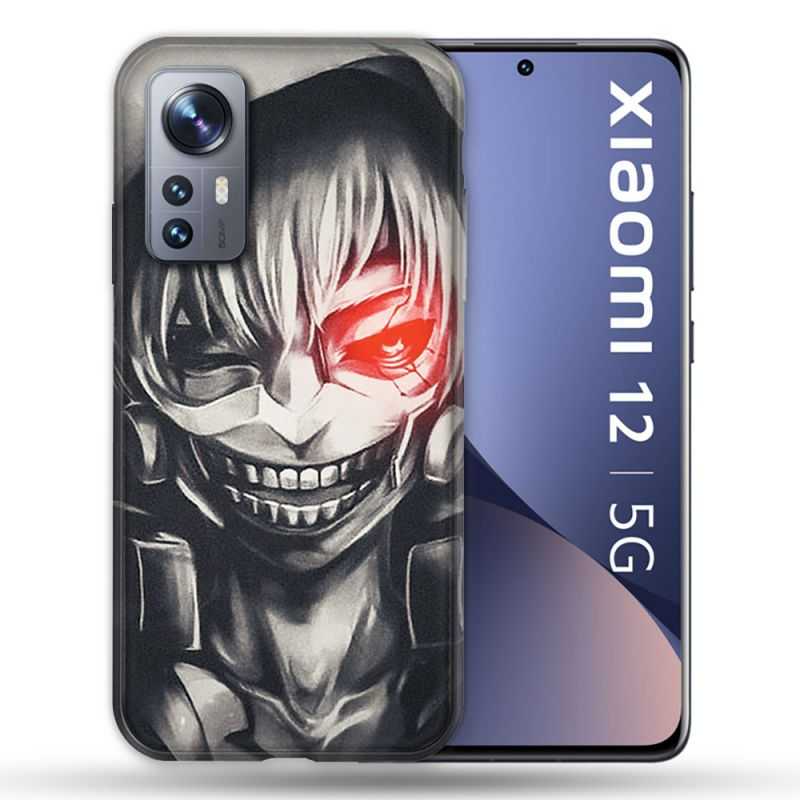 Coque Pour Xiaomi 12 Manga Tokyo Ghoul Kaneki Noir