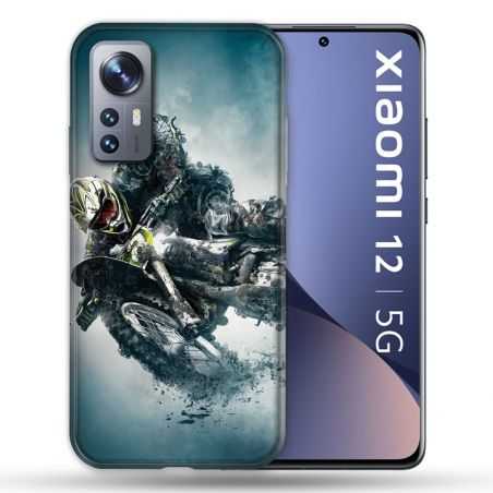 Coque Pour Xiaomi 12 Moto Cross Ombre