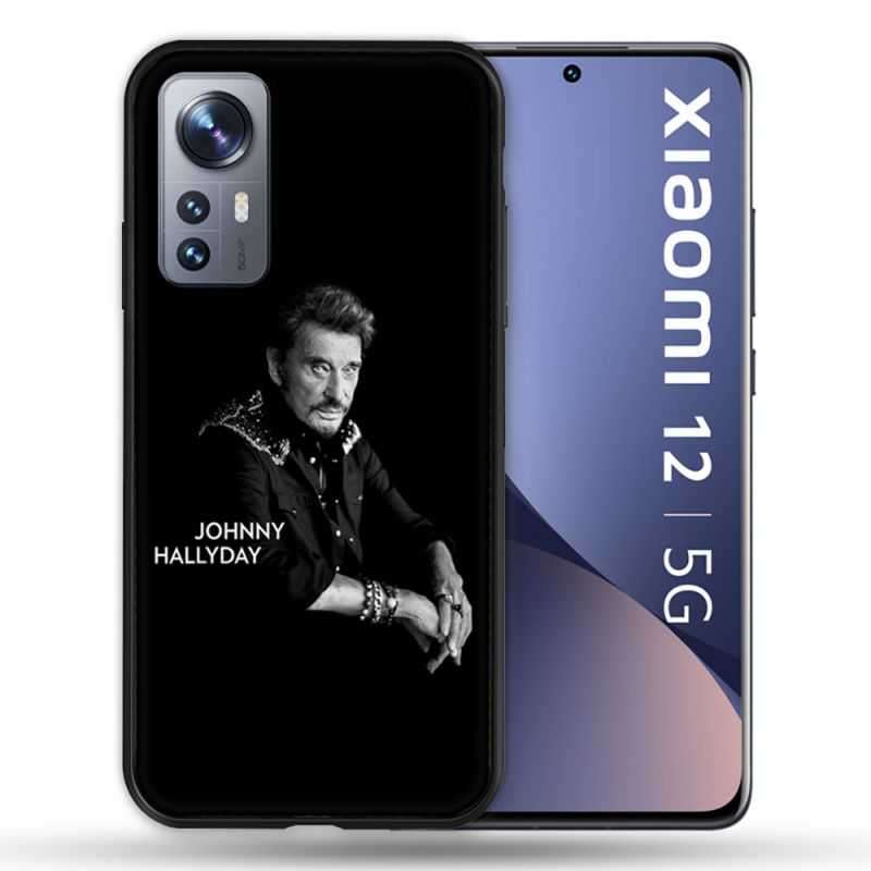 Coque Pour Xiaomi 12 Musique Johnny Hallyday Noir