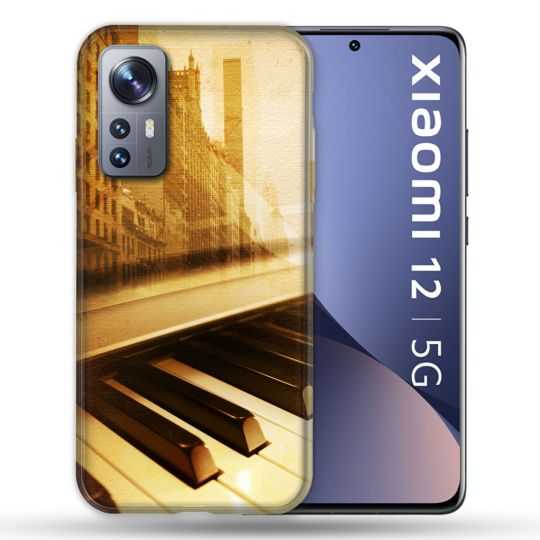 Coque Pour Xiaomi 12 Musique Piano Retro