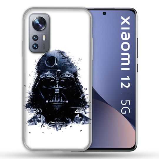 Coque Pour Xiaomi 12 Star Wars - Dark Vador Blanc