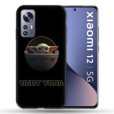 Coque Pour Xiaomi 12 Star Wars - Yoda bebe noir
