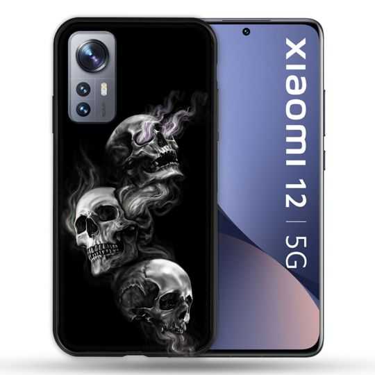 Coque Pour Xiaomi 12 Tete de Mort Triple