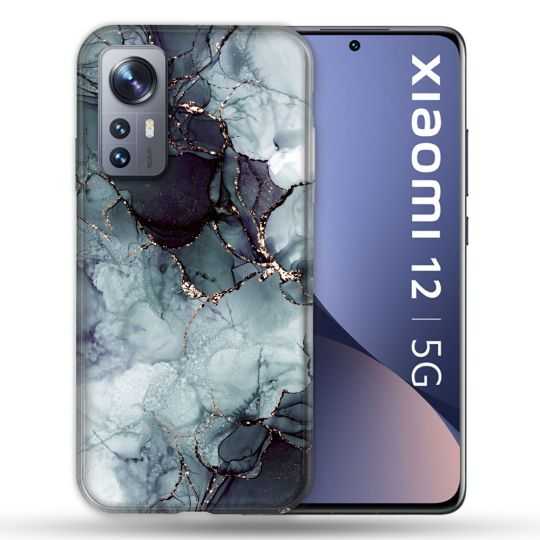 Coque Pour Xiaomi 12 Texture Marbre Gris