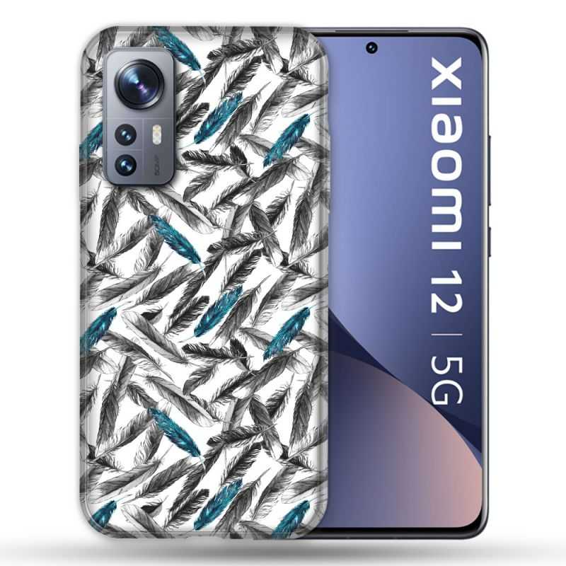 Coque Pour Xiaomi 12 Texture Plume Canard