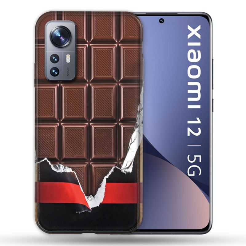 Coque Pour Xiaomi 12 Texture Trompe Oeil Chocolat