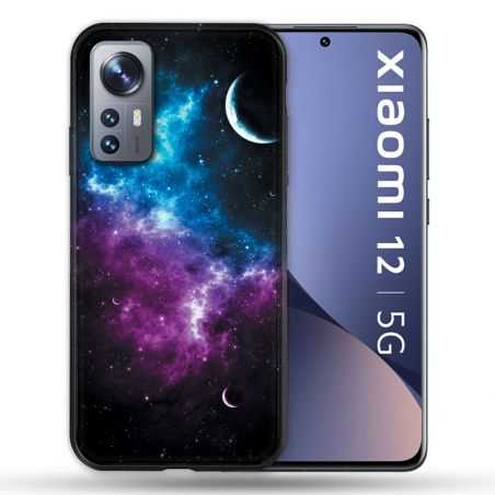 Coque Pour Xiaomi 12 Univers Bleu Violet
