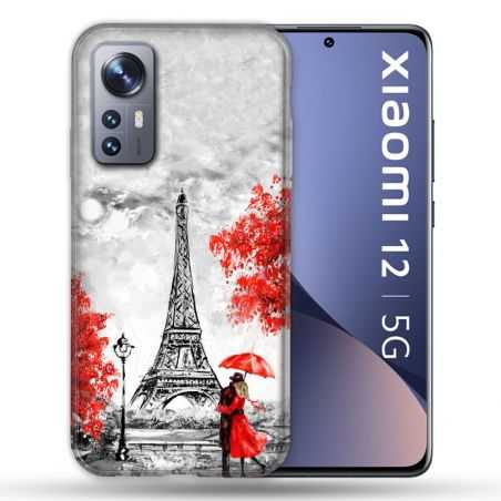 Coque Pour Xiaomi 12 Voyage France Paris Rouge