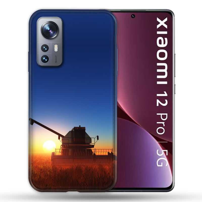 Coque Pour Xiaomi 12 Pro Agriculture Moissonneuse Soleil