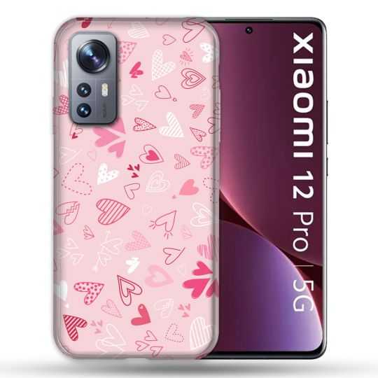 Coque Pour Xiaomi 12 Pro Amour Ptis Coeurs
