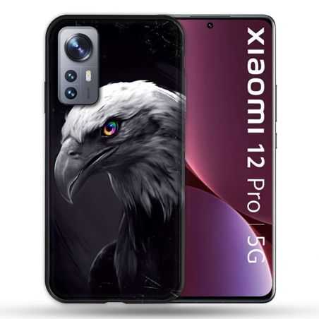 Coque Pour Xiaomi 12 Pro Animal Aigle Royal Noir