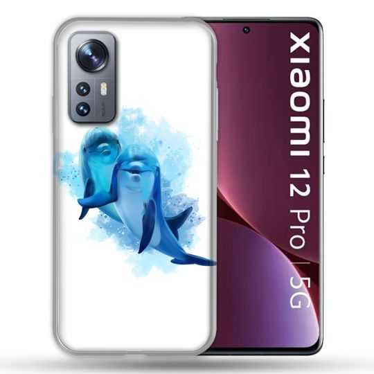 Coque Pour Xiaomi 12 Pro Animal Dauphin Duo