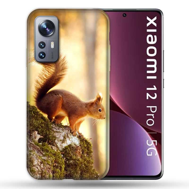 Coque Pour Xiaomi 12 Pro Animal Ecureuil Bois