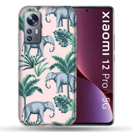 Coque Pour Xiaomi 12 Pro Animal Elephant Pattern