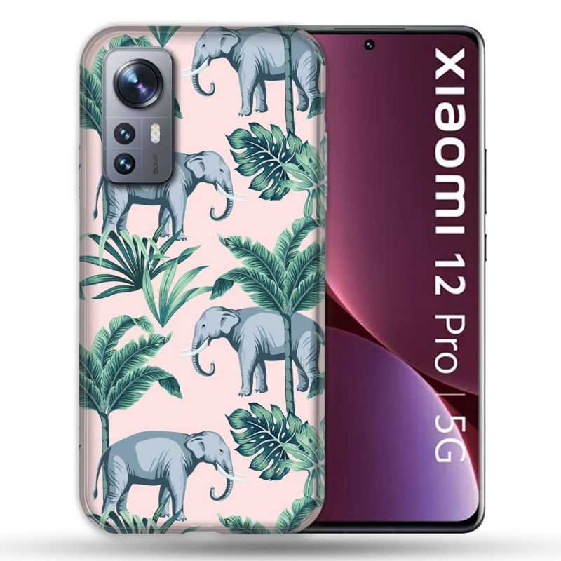 Coque Pour Xiaomi 12 Pro Animal Elephant Pattern