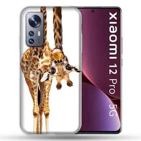Coque Pour Xiaomi 12 Pro Animal Girafe Blanche