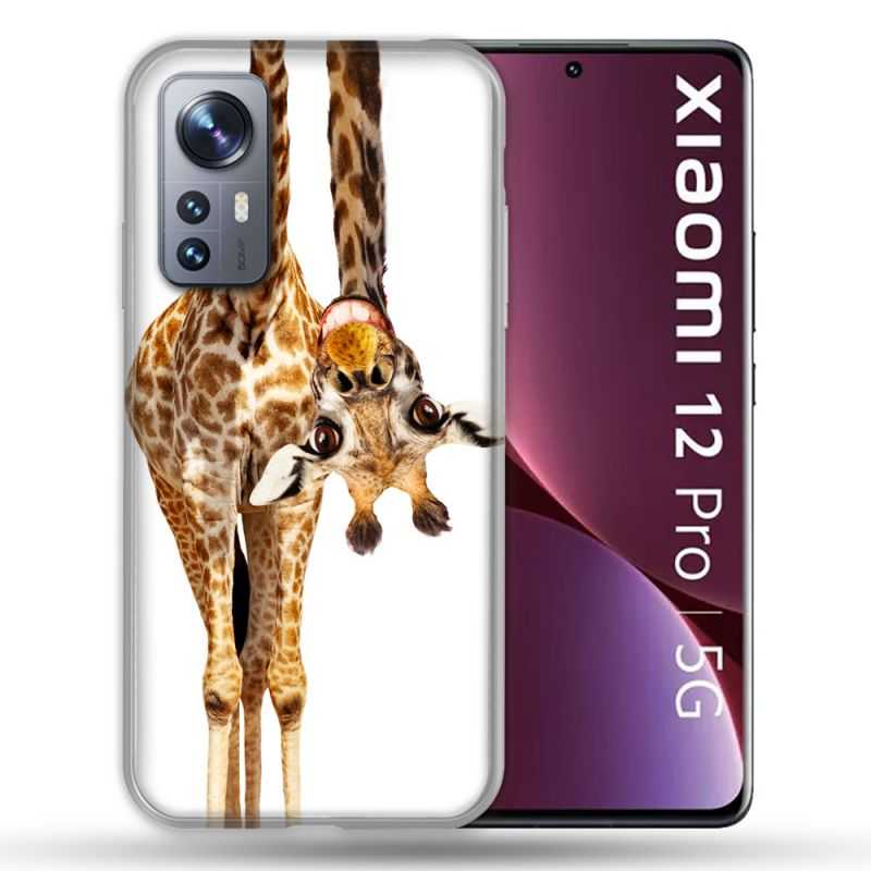 Coque Pour Xiaomi 12 Pro Animal Girafe Blanche