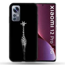 Coque Pour Xiaomi 12 Pro Animal Girafe Noire