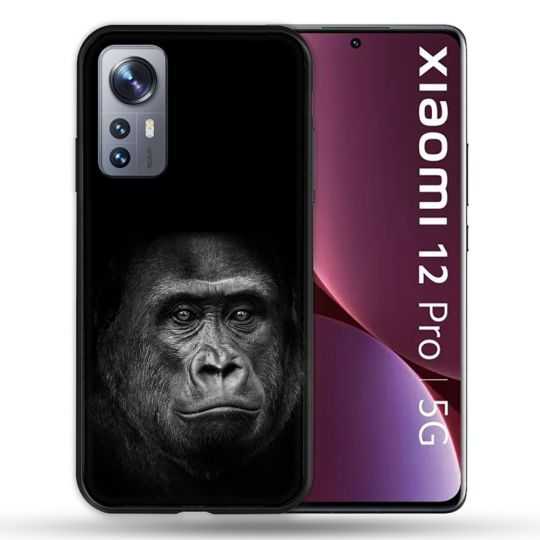 Coque Pour Xiaomi 12 Pro Animal Gorille Noir
