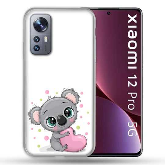 Coque Pour Xiaomi 12 Pro Animal Koala Cœur