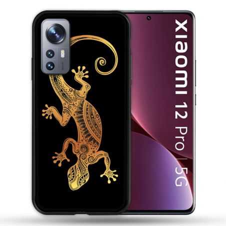 Coque Pour Xiaomi 12 Pro Animal Lezard Noir