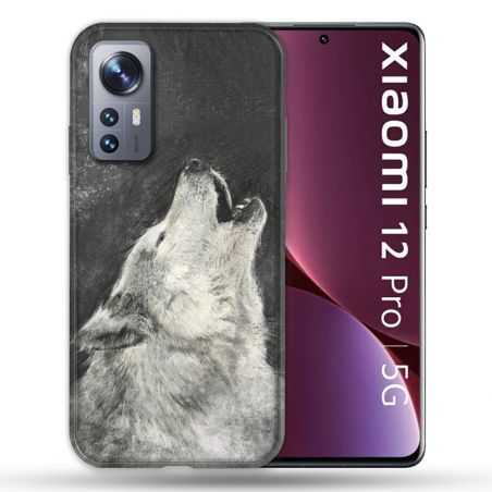 Coque Pour Xiaomi 12 Pro Animal Loup Hurlement