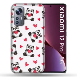 Coque Pour Xiaomi 12 Pro Animal Panda Cœur