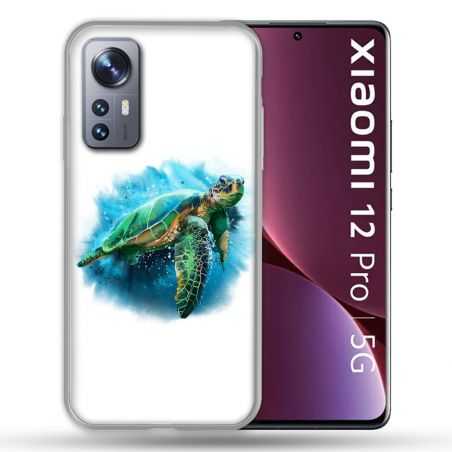 Coque Pour Xiaomi 12 Pro Animal Tortue Blanche multicolore