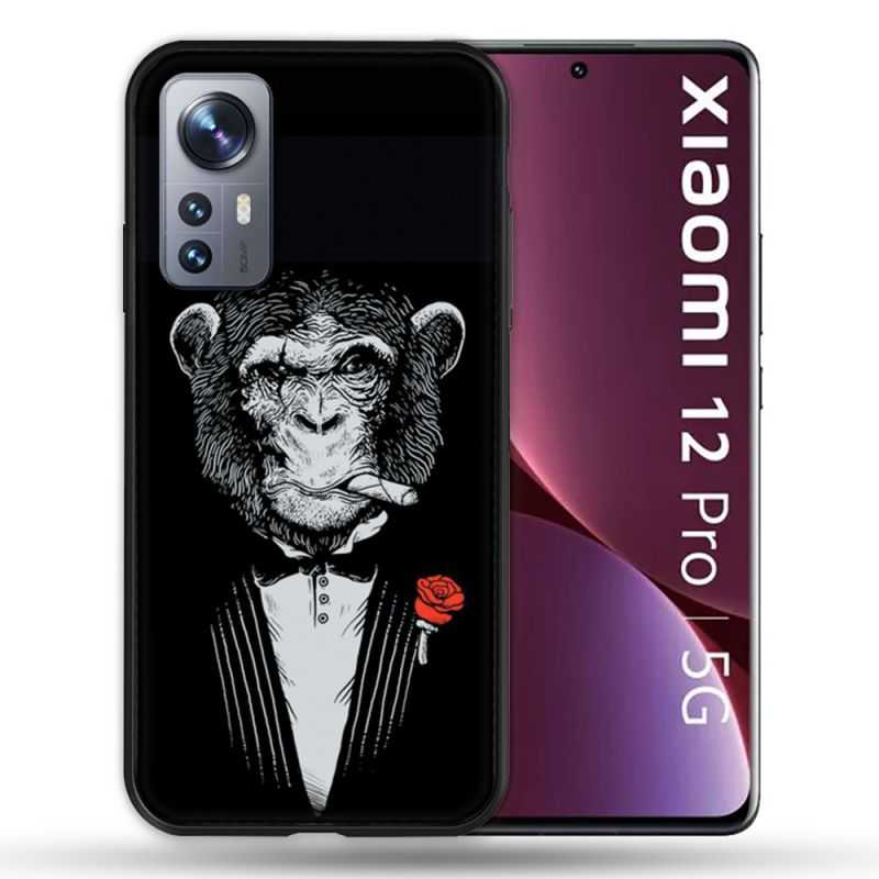 Coque Pour Xiaomi 12 Pro Decale Singe Mafia