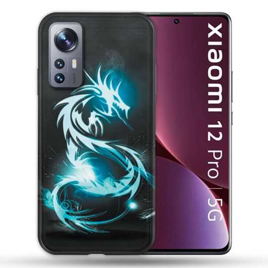 Coque Pour Xiaomi 12 Pro Fantastique Dragon Bleu