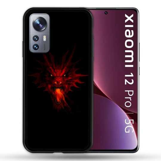 Coque Pour Xiaomi 12 Pro Fantastique Dragon Feu