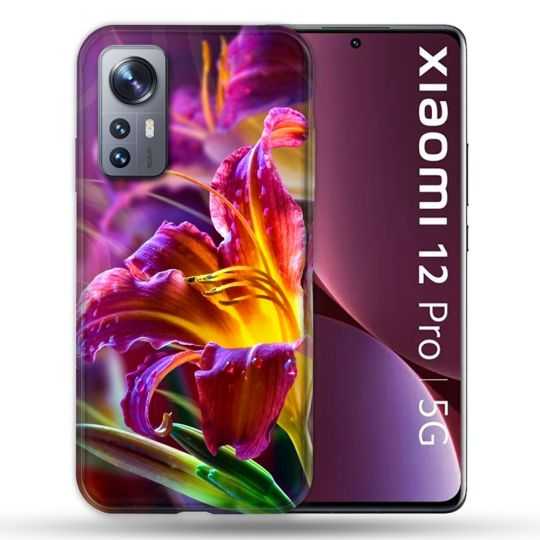 Coque Pour Xiaomi 12 Pro Fleur Lys Color