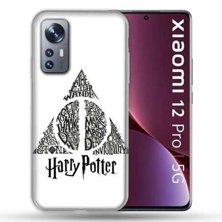 Coque Pour Xiaomi 12 Pro Harry Potter Hollows triangle Blanc