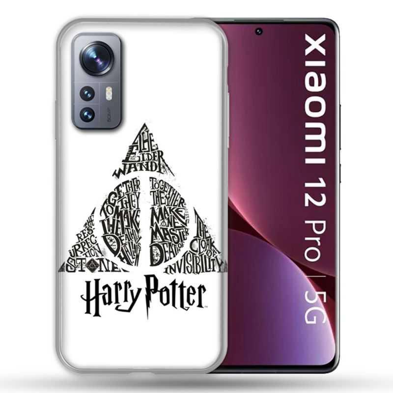Coque Pour Xiaomi 12 Pro Harry Potter Hollows triangle Blanc