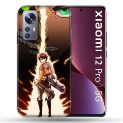 Coque Pour Xiaomi 12 Pro Manga Attaque Titans Eren Eclair