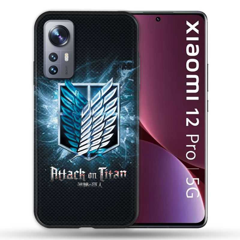 Coque Pour Xiaomi 12 Pro Manga Attaque Titans Noir