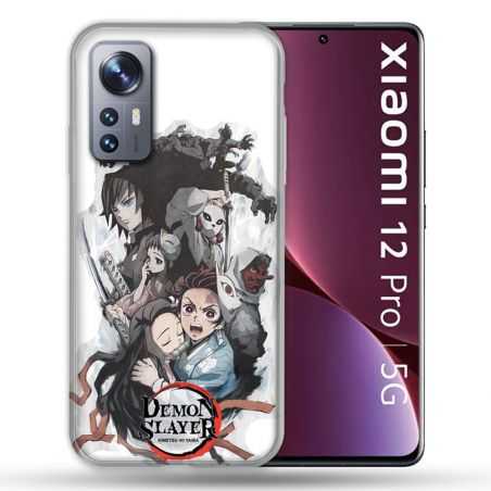 Coque Pour Xiaomi 12 Pro Manga Demon Slayer Blanc