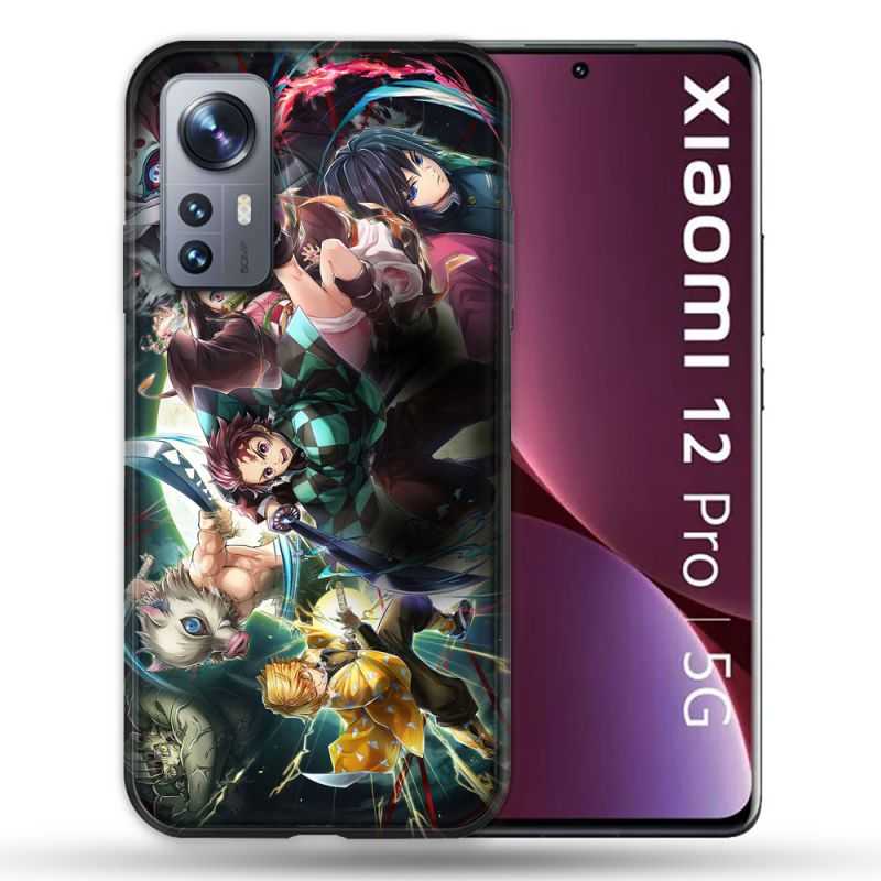 Coque Pour Xiaomi 12 Pro Manga Demon Slayer Groupe