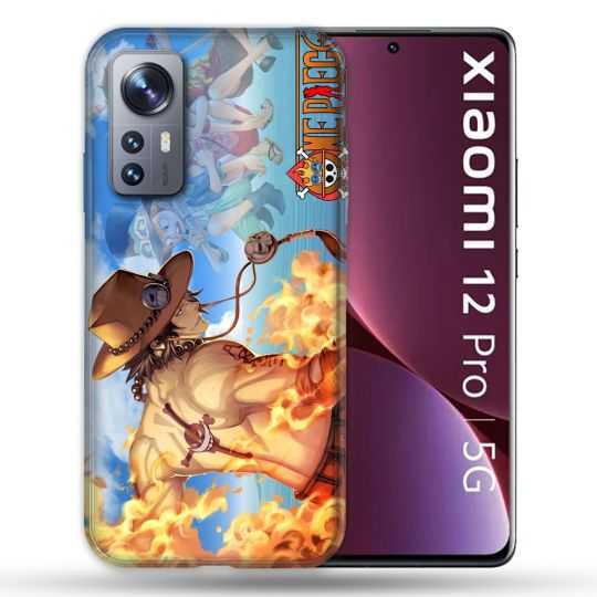 Coque Pour Xiaomi 12 Pro Manga One Piece Ace Color