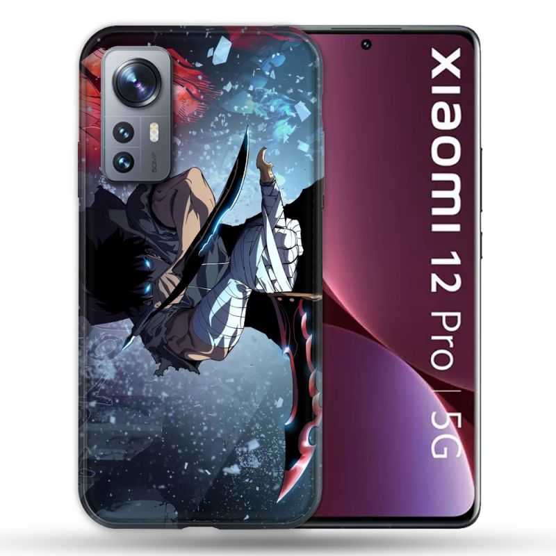 Coque Pour Xiaomi 12 Pro Manga Solo Leveling Sung Epee