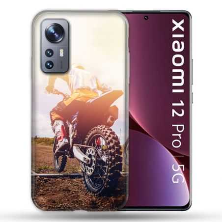 Coque Pour Xiaomi 12 Pro Moto Cross Soleil
