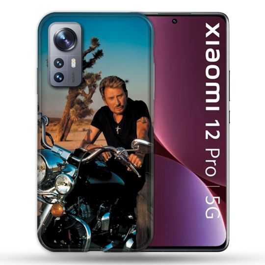 Coque Pour Xiaomi 12 Pro Musique Johnny Hallyday Moto