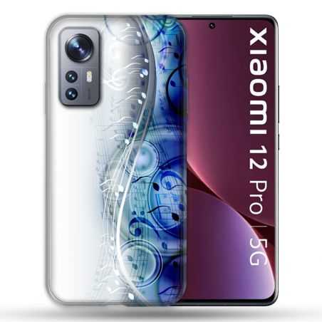 Coque Pour Xiaomi 12 Pro Musique Partition Vague