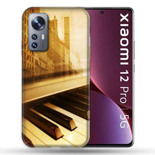Coque Pour Xiaomi 12 Pro Musique Piano Retro