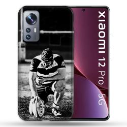 Coque Pour Xiaomi 12 Pro Sport Rugby Noir Blanc
