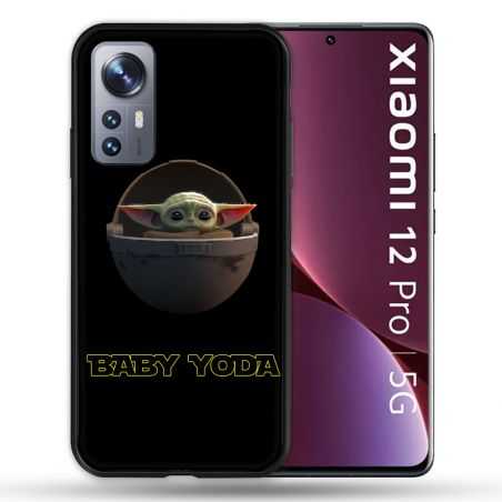 Coque Pour Xiaomi 12 Pro Star Wars - Yoda bebe noir
