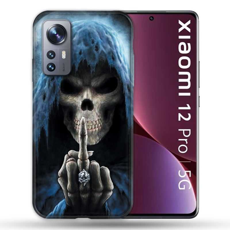Coque Pour Xiaomi 12 Pro Tete de Mort Doigt