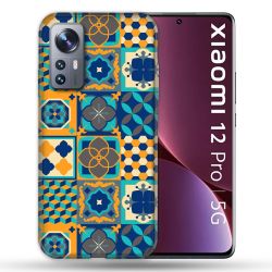 Coque Pour Xiaomi 12 Pro Texture Carreau Ciment Orange